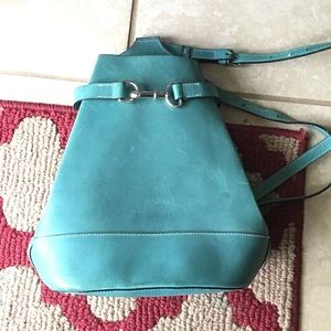 Vintage Dooney & Bourke Turquoise Bucket Bag